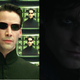 Keanu Reeves as Neo and Robert Pattinson as Bruce Wayne.